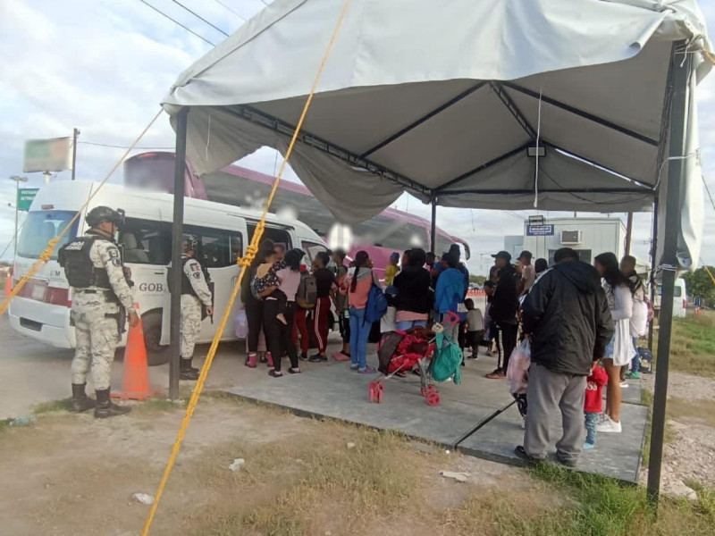 395 migrantes rescatados por la Guardia Nacional