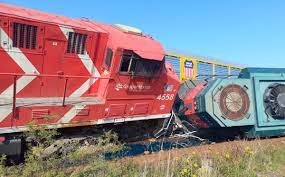 Fuerte choque de trenes en Zacatecas