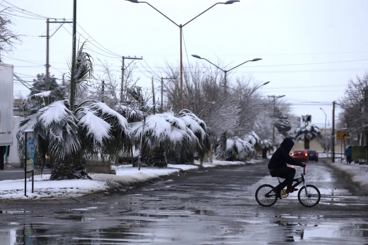 El frente frío número 27 comenzó a afectar a Coahuila, impulsado por una masa de aire ártico y en interacción con la corriente en chorro polar.