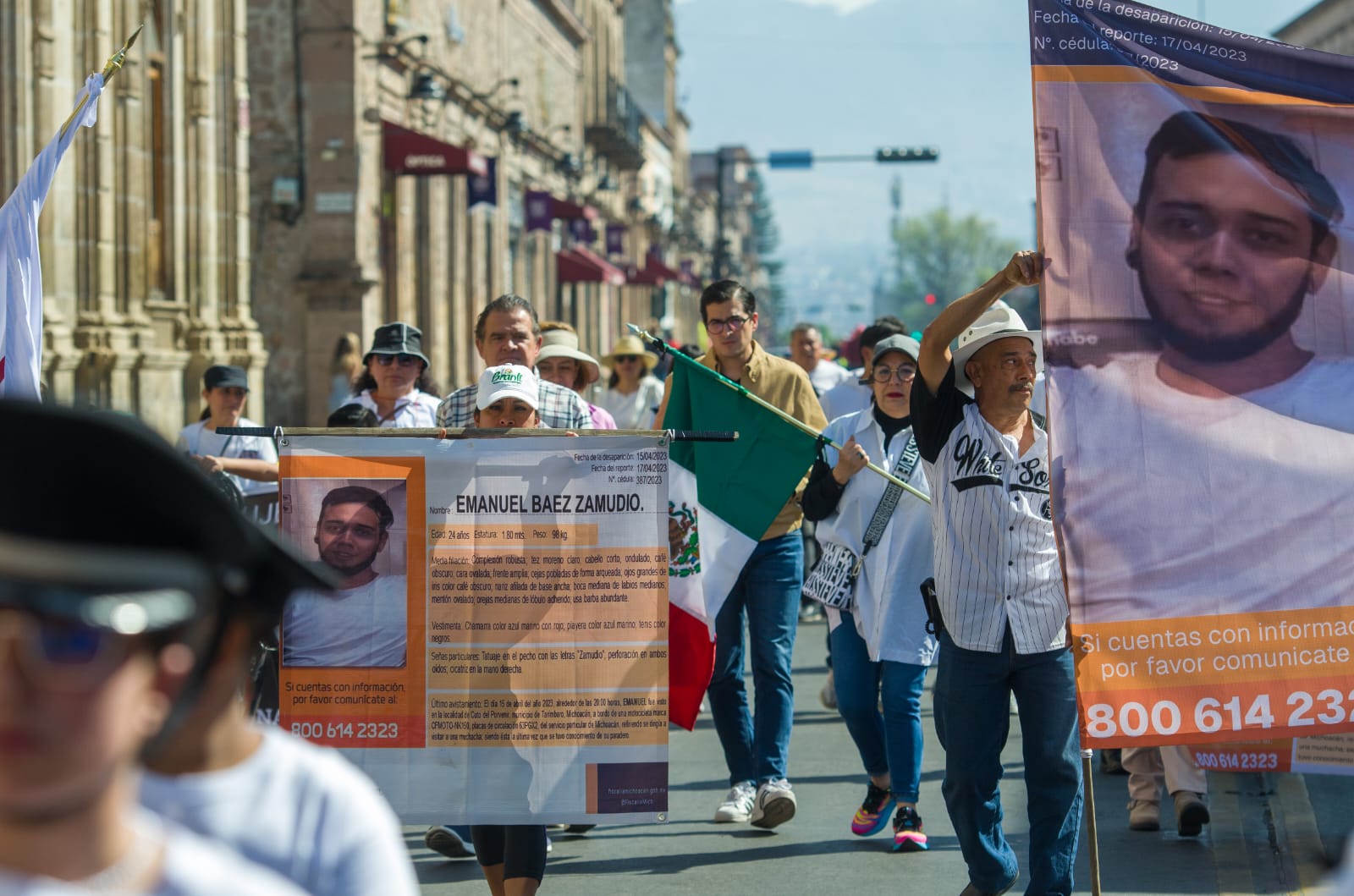 Marcha nacional contra la inseguridad y por los desaparecidos en Michoacán