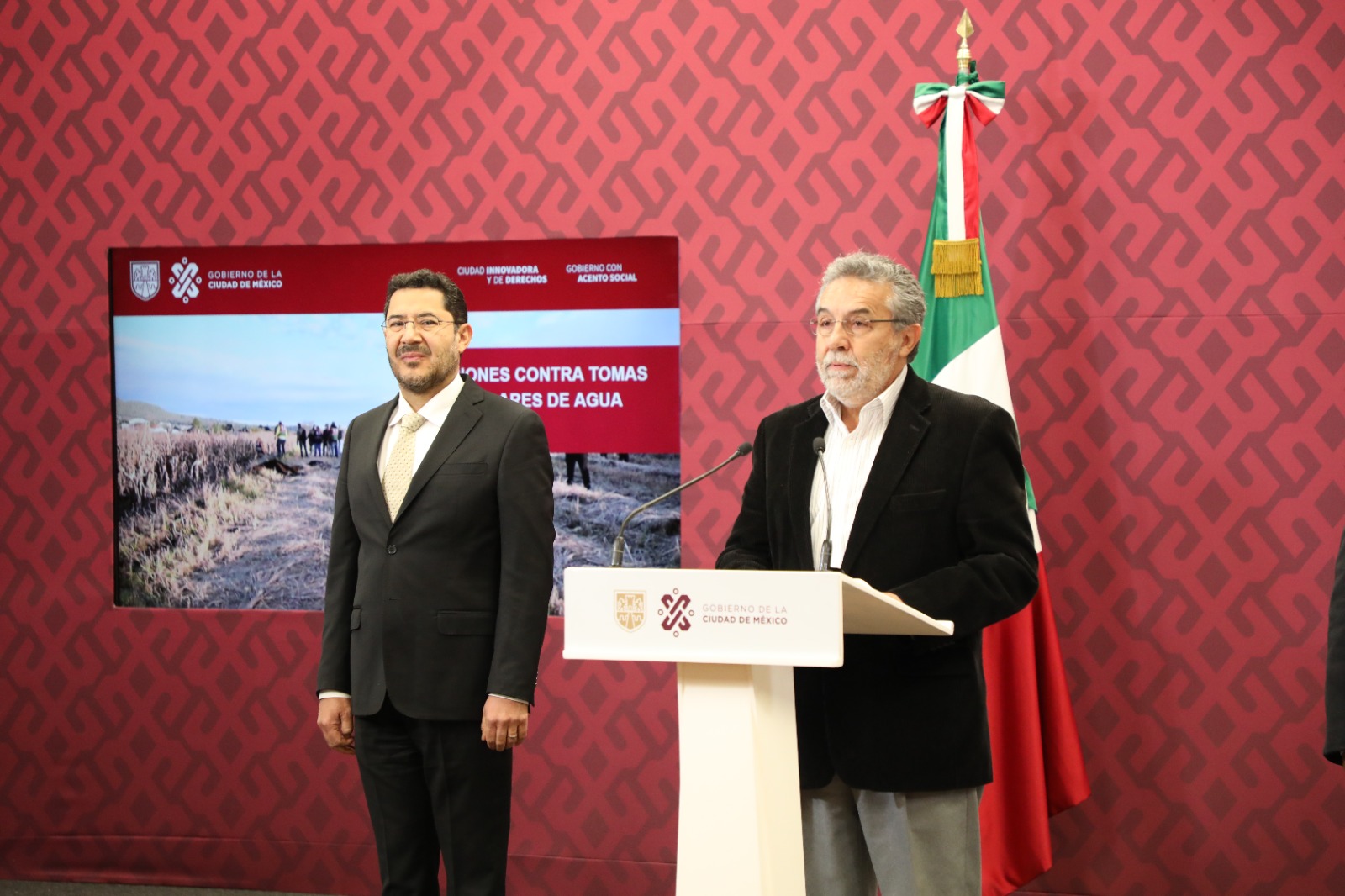 SACMEX clausuró una toma irregular de agua potable en la alcaldía Tlalpan