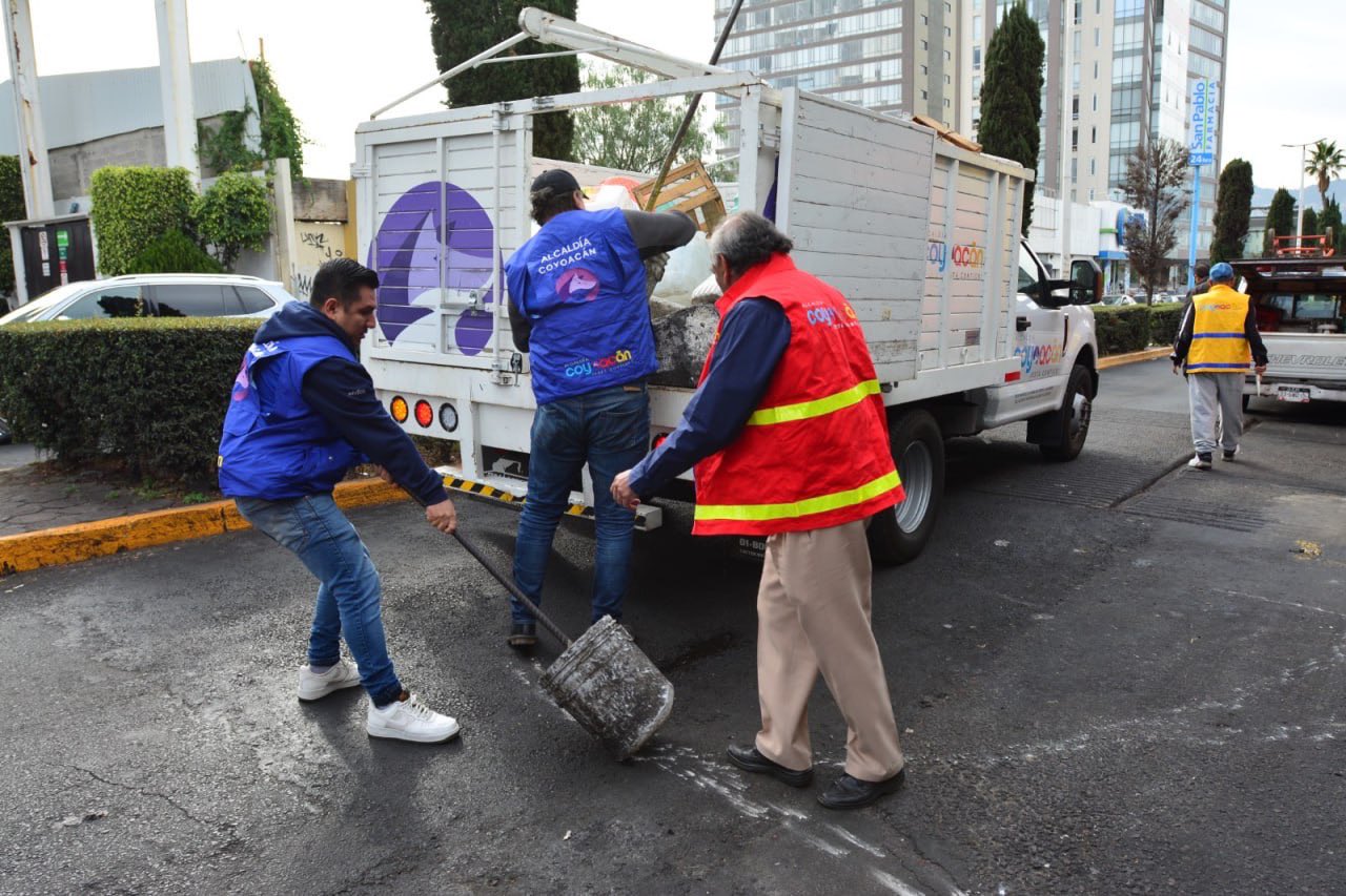 Autoridades de Protección Civil y de seguridad ciudadana de la alcaldía Coyoacán, llevaron a cabo un dispositivo de revisión de tanques de gas.