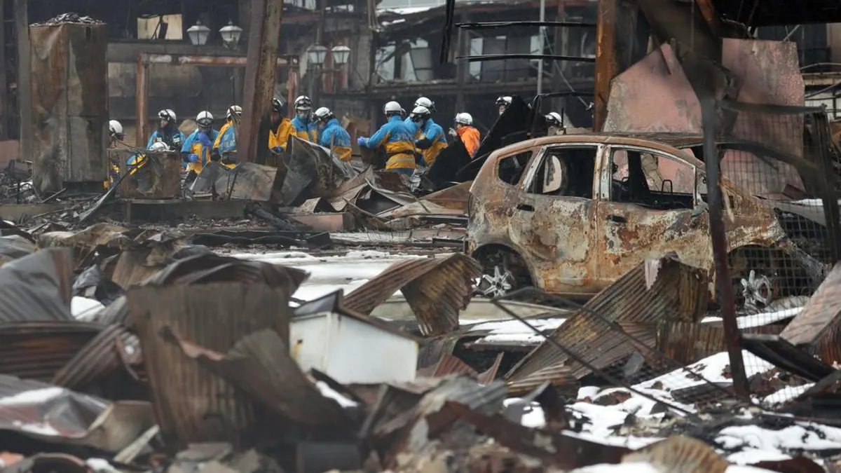El terremoto se produjo frente a la costa del mar de Japón y sacudió nuevamente la misma zona donde otro temblor el día de Año Nuevo dejó casi 200 muertos.