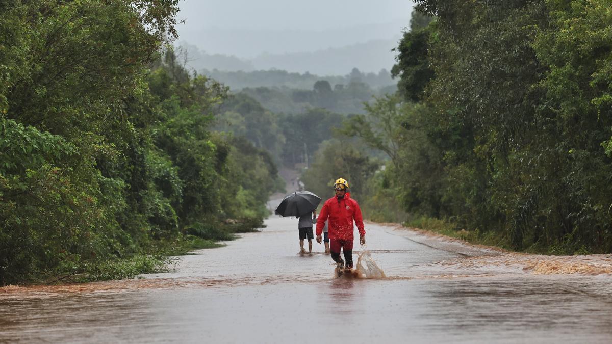 Colapsa presa al sur de Brasil por las fuertes lluvias