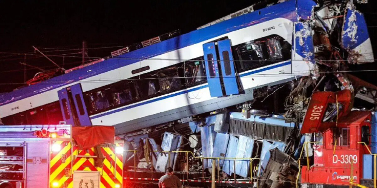 Choque entre tren de pruebas y tren de carga en Santiago, Chile: dos Muertos y varios heridos