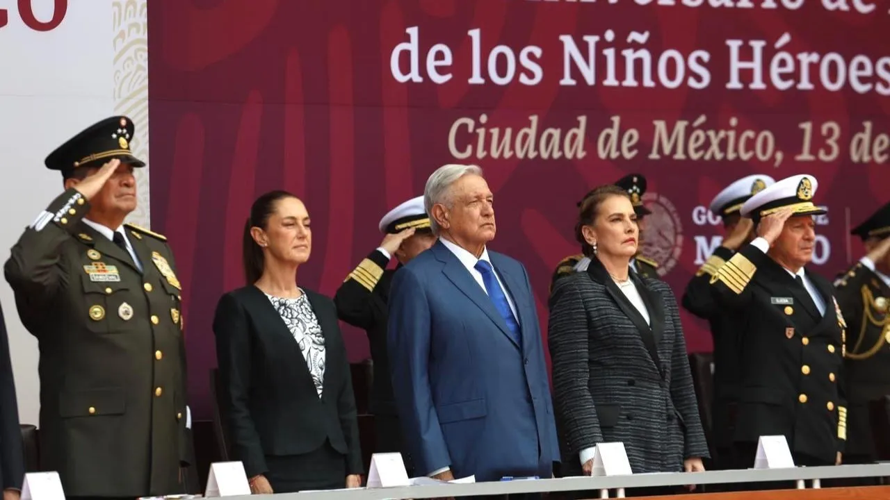 AMLO encabeza conmemoración del 177 Aniversario de la Gesta Heroica de los Niños Héroes