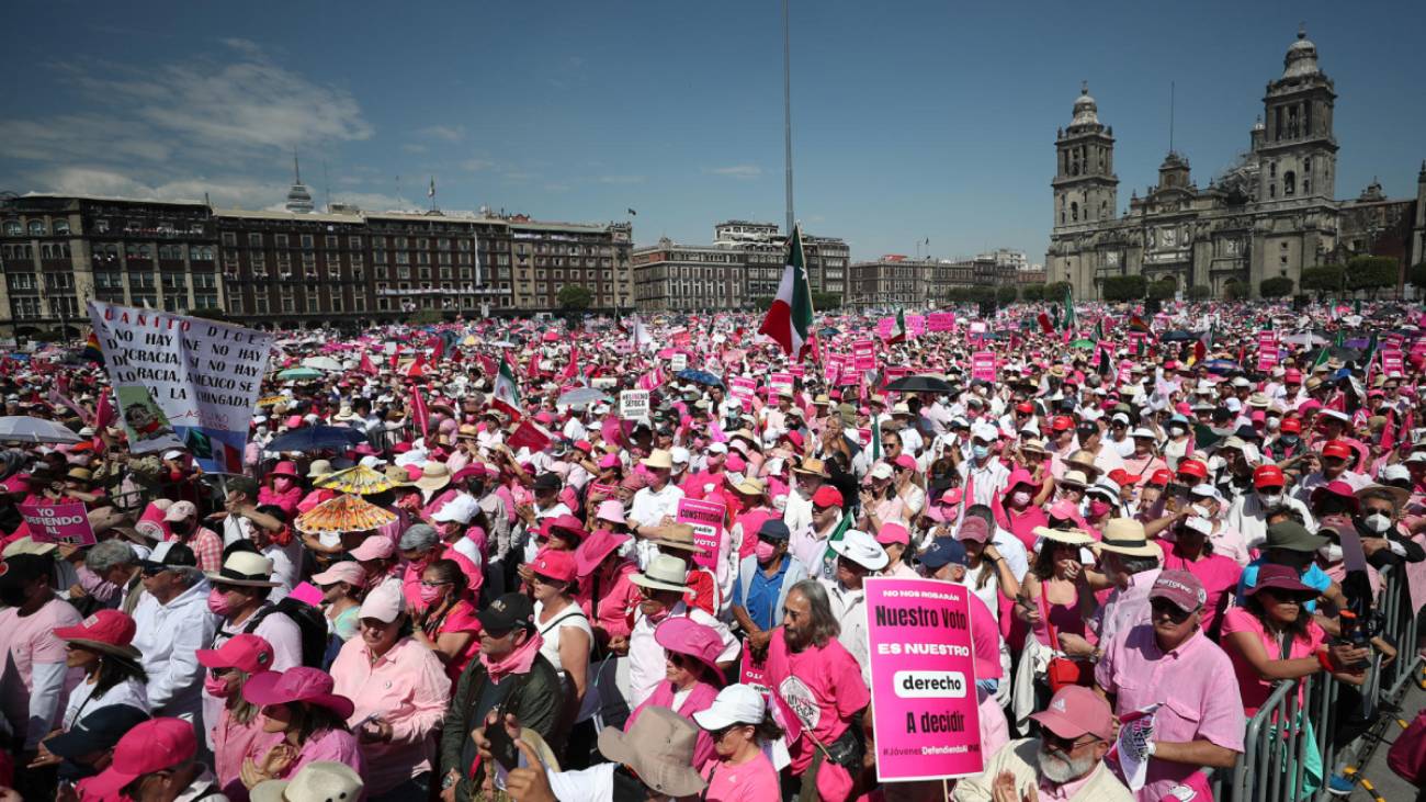 Marea Rosa activa "Democratómetro" para presionar a senadores contra Reforma Judicial