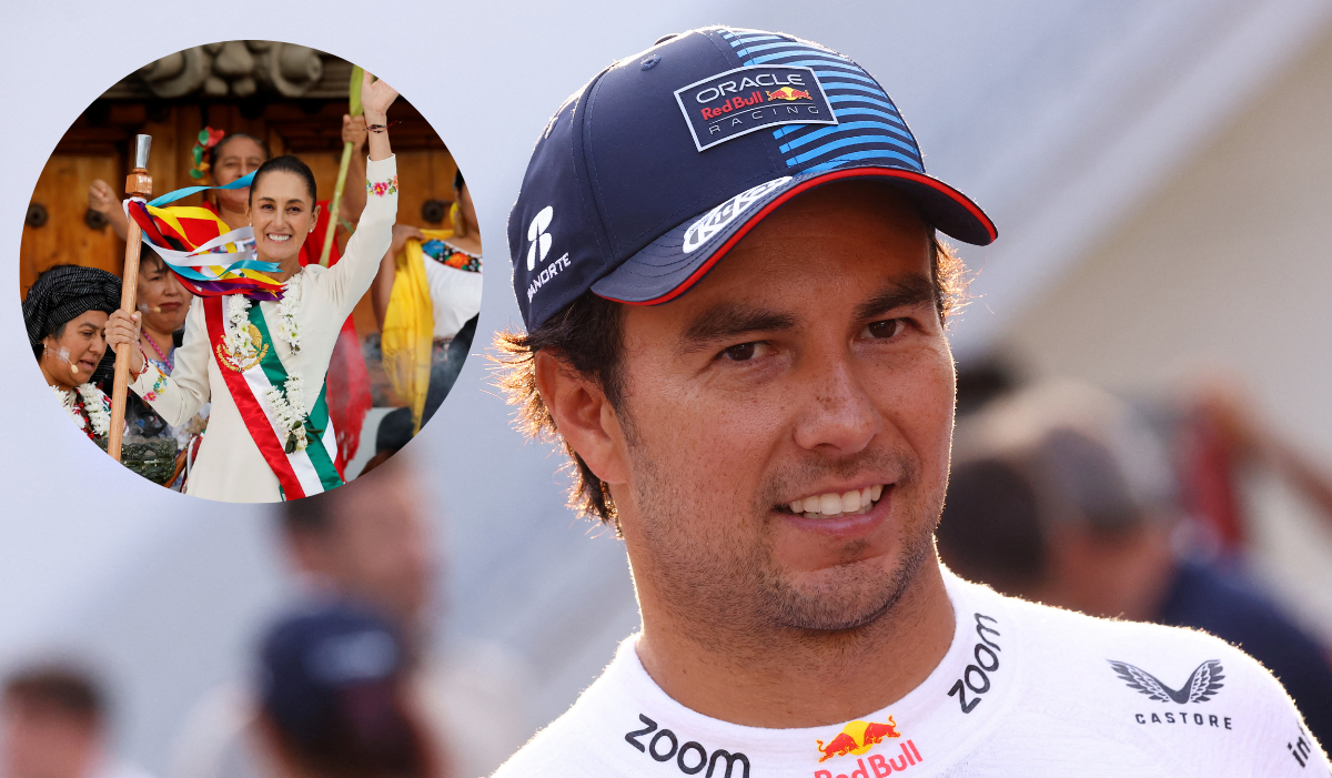 Claudia Sheinbaum felicita a Checo Pérez tras su desempeño en el Gran Premio de México