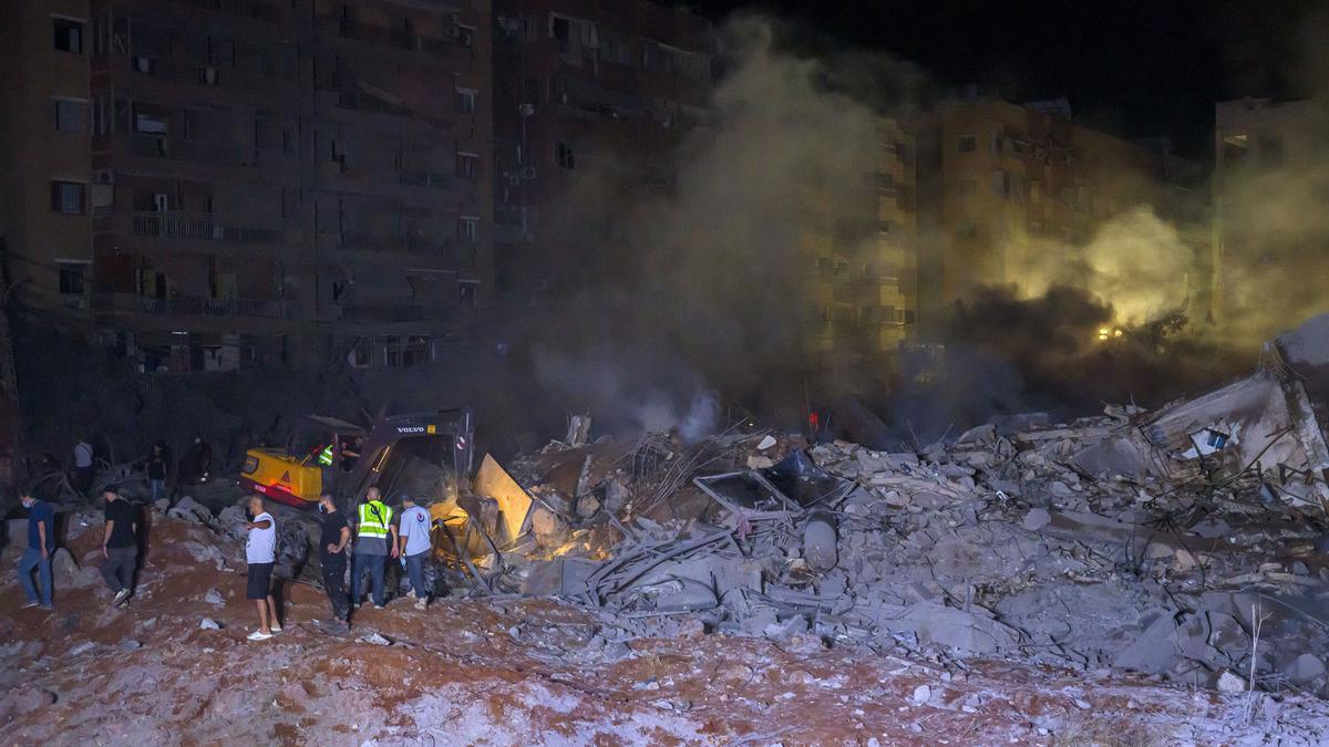 bombardeos de Israel contra el suburbio sur de Beirut,