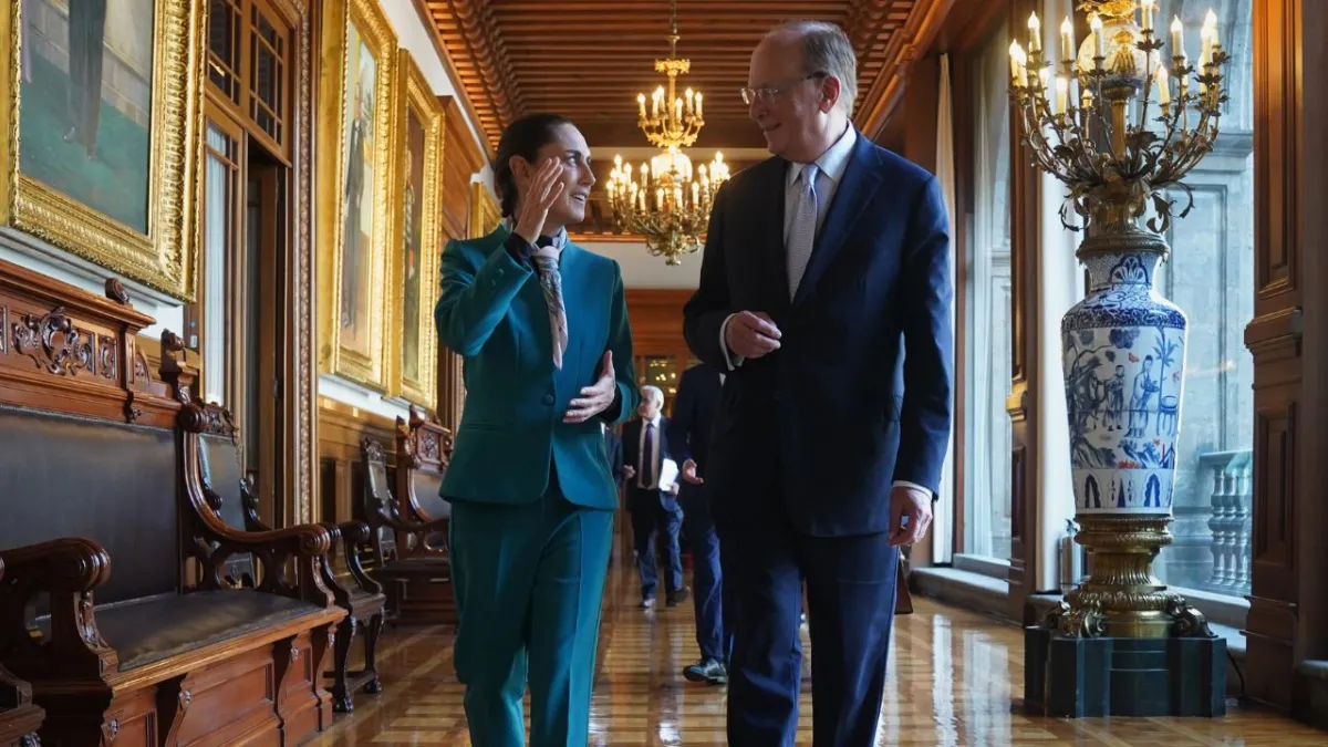 Claudia Sheinbaum se reúne con el CEO de BlackRock para fortalecer la economía mexicana